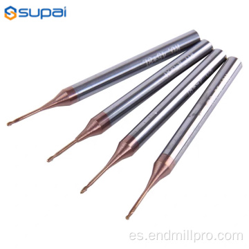 Bola Nariz 2 Flute End Mill con cuello largo